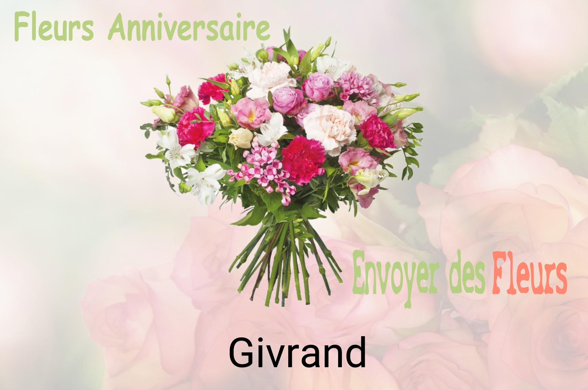 Bouquet de fleurs d’anniversaire livré à Givrand