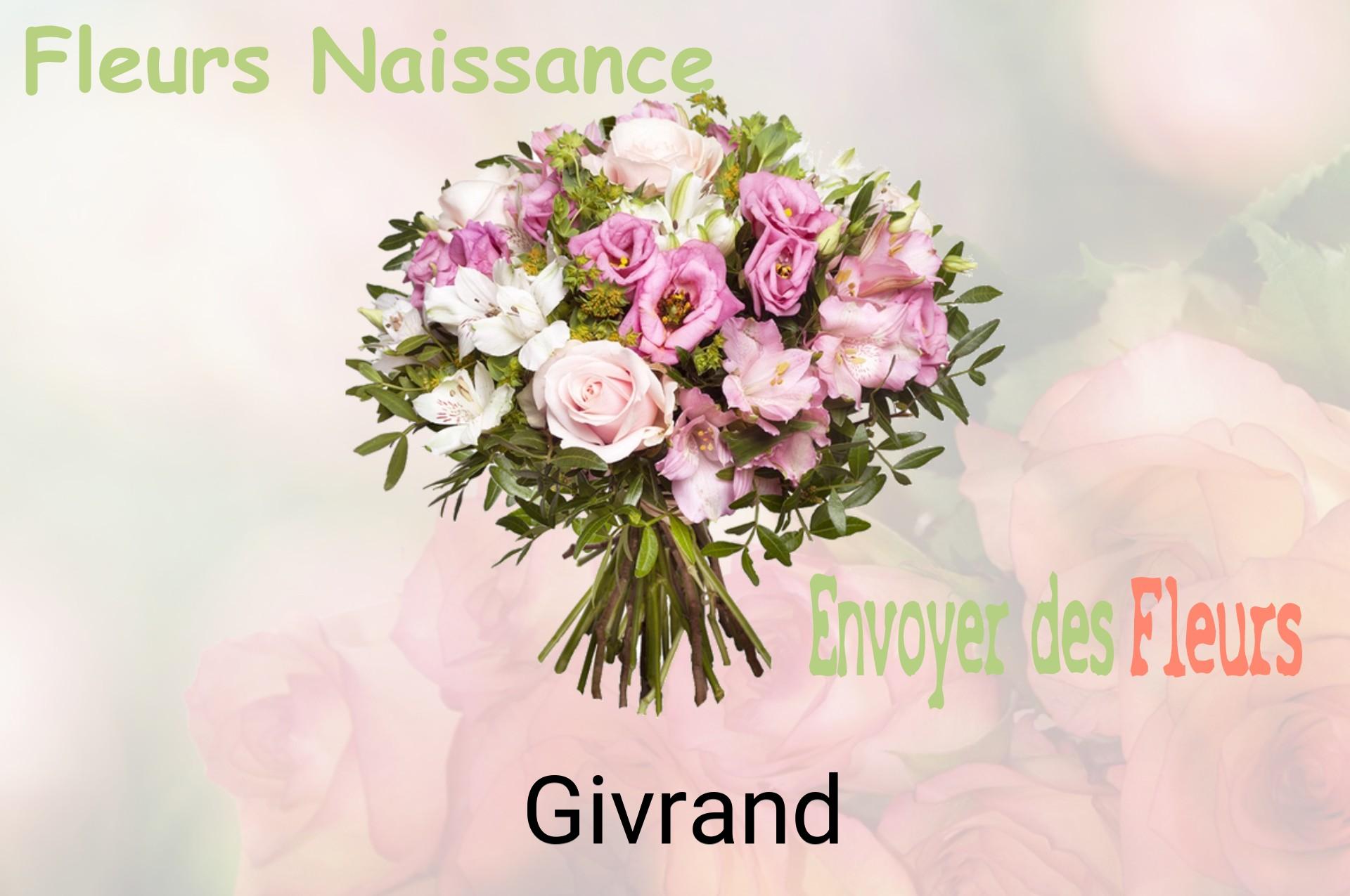 Bouquet de fleurs de naissance livré à Givrand