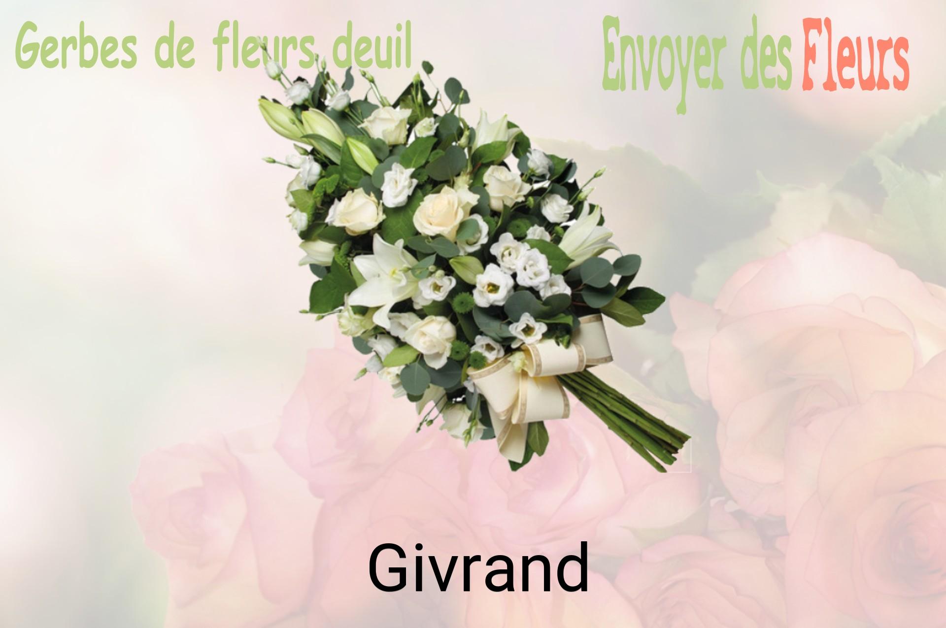 Gerbe de fleurs de deuil livrée à Givrand
